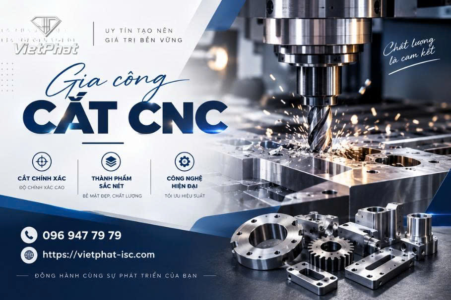 GIA CÔNG CẮT CNC – CHÍNH XÁC TỪNG CHI TIẾT